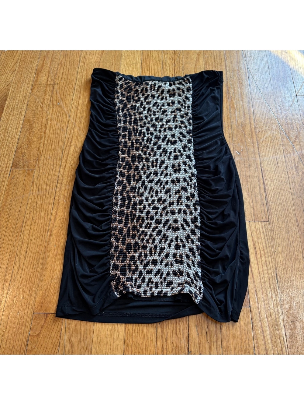 Vintage Y2K bodycentral bodycon cheetah print club mini dress